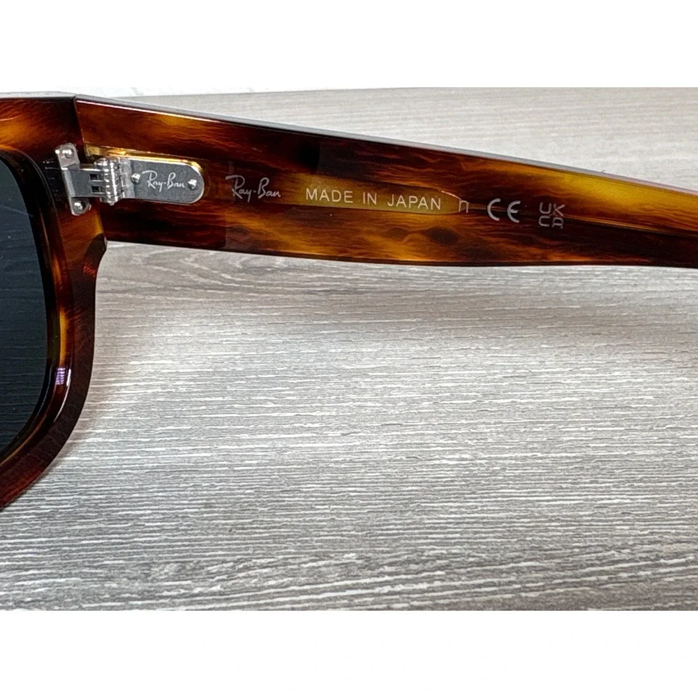 Ray-Ban Jorge Sunglasses RB7681SF Striped Havana Tortoise Blue‎ Lens Japan 52mm